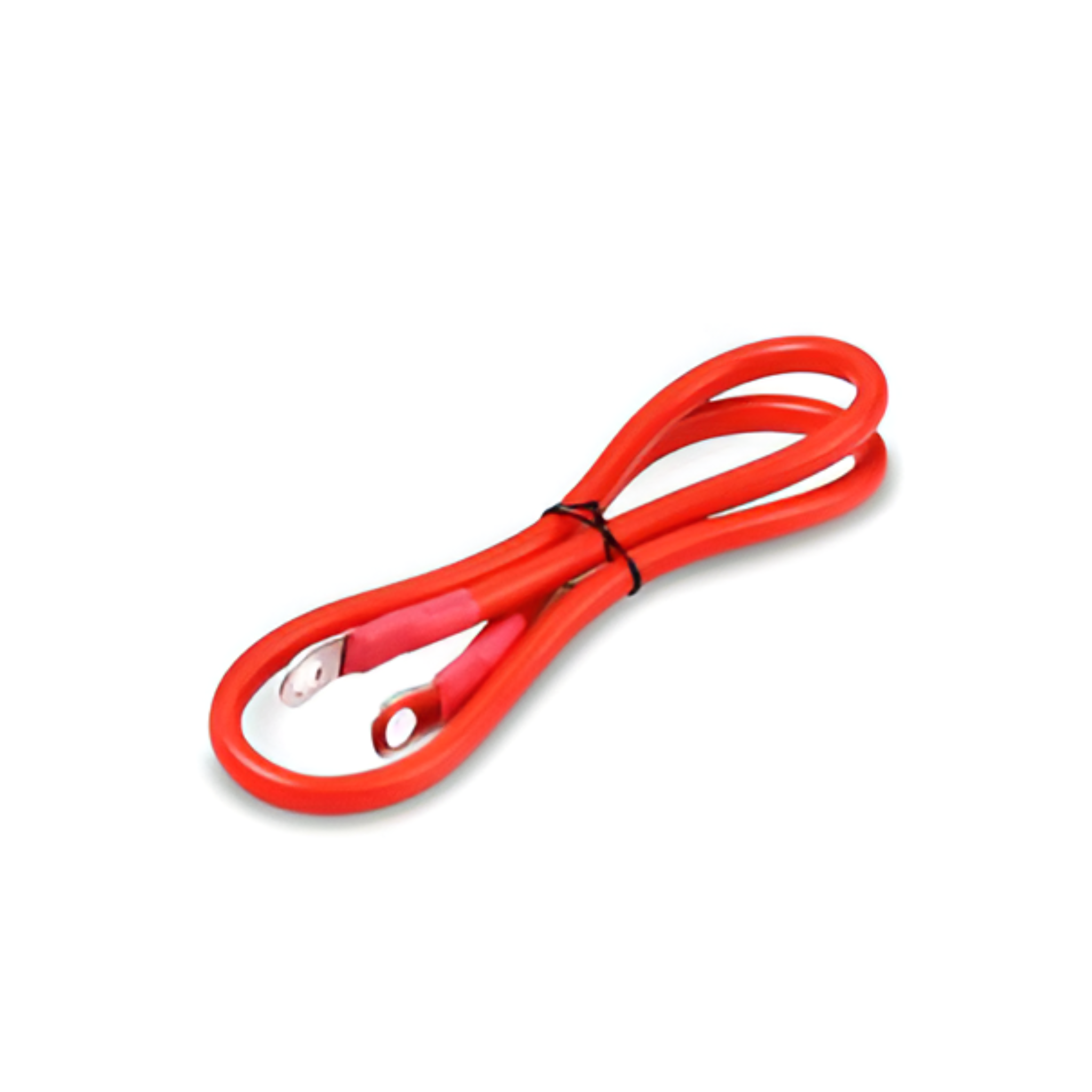 1m 25mm Battery Cable with 2x M8 Ring Terminals Red