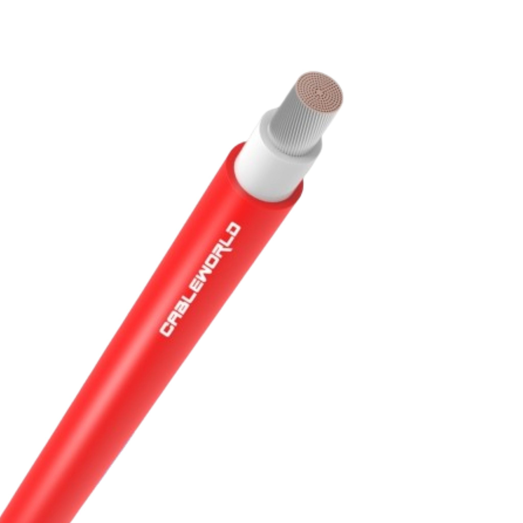 Cableworld 4mm² Single-Core DC Cable 50m Red