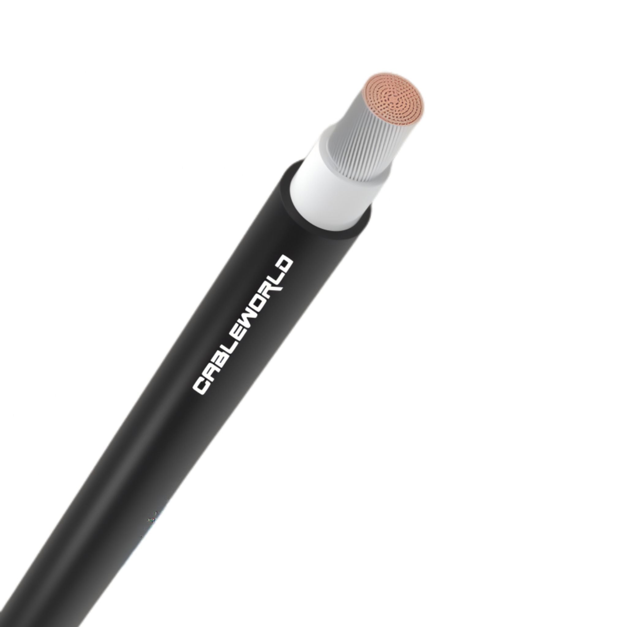 Cableworld 4mm² Single-Core DC Cable 25m Black