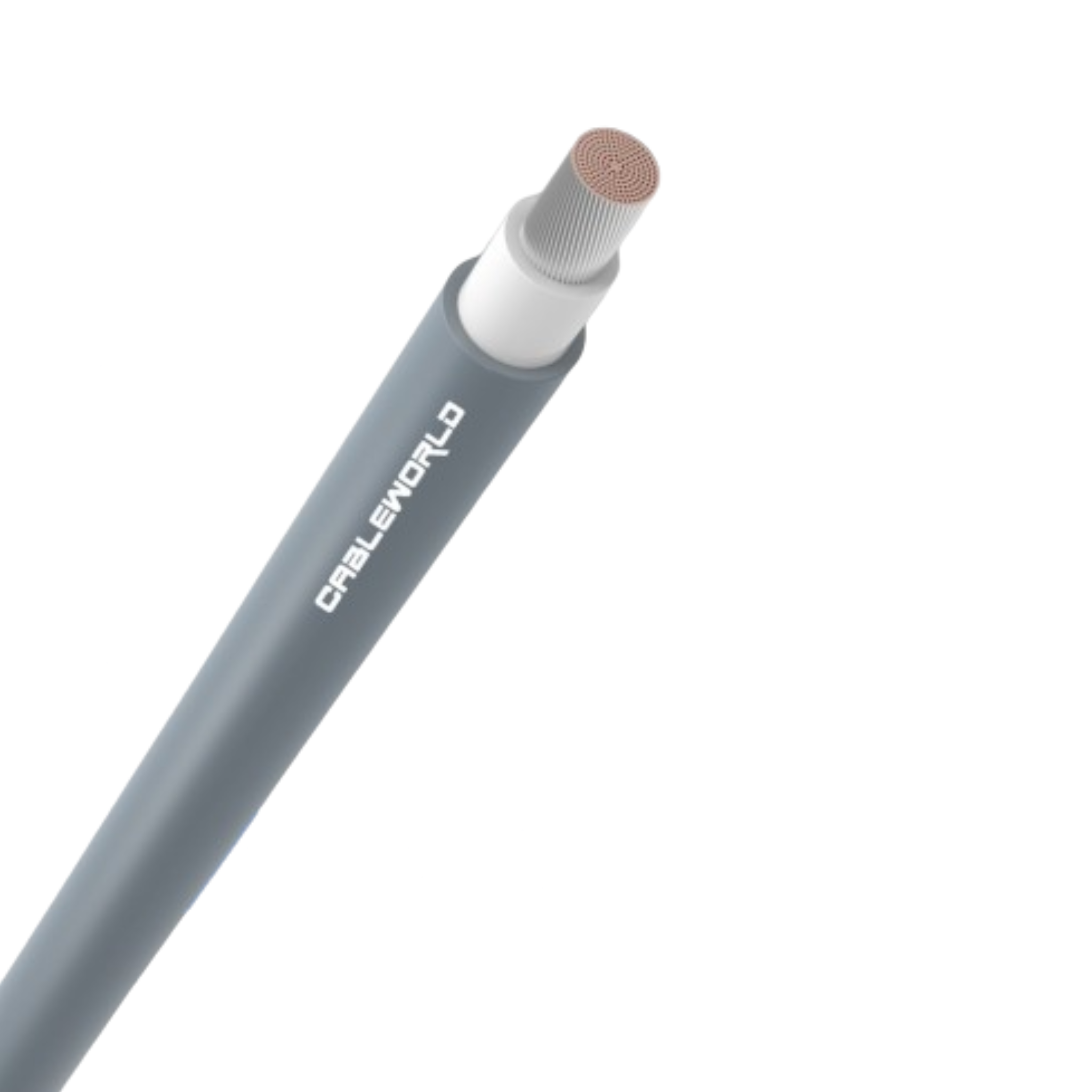 Dc Cable Solid Solareon - Cableworld 4mm2 single-core DC cable 100m - Grey