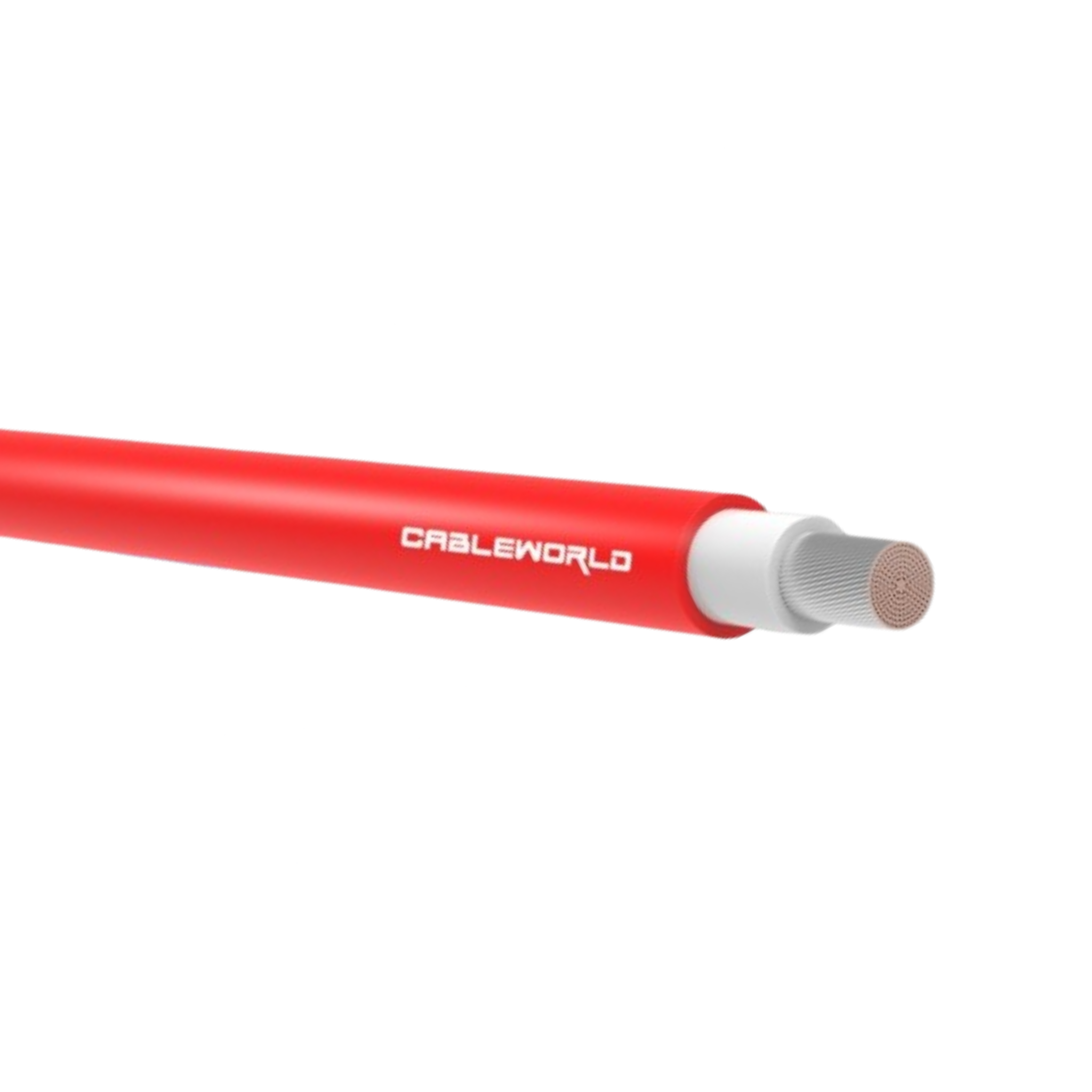 Cableworld 4mm² Single-Core DC Cable 50m Red