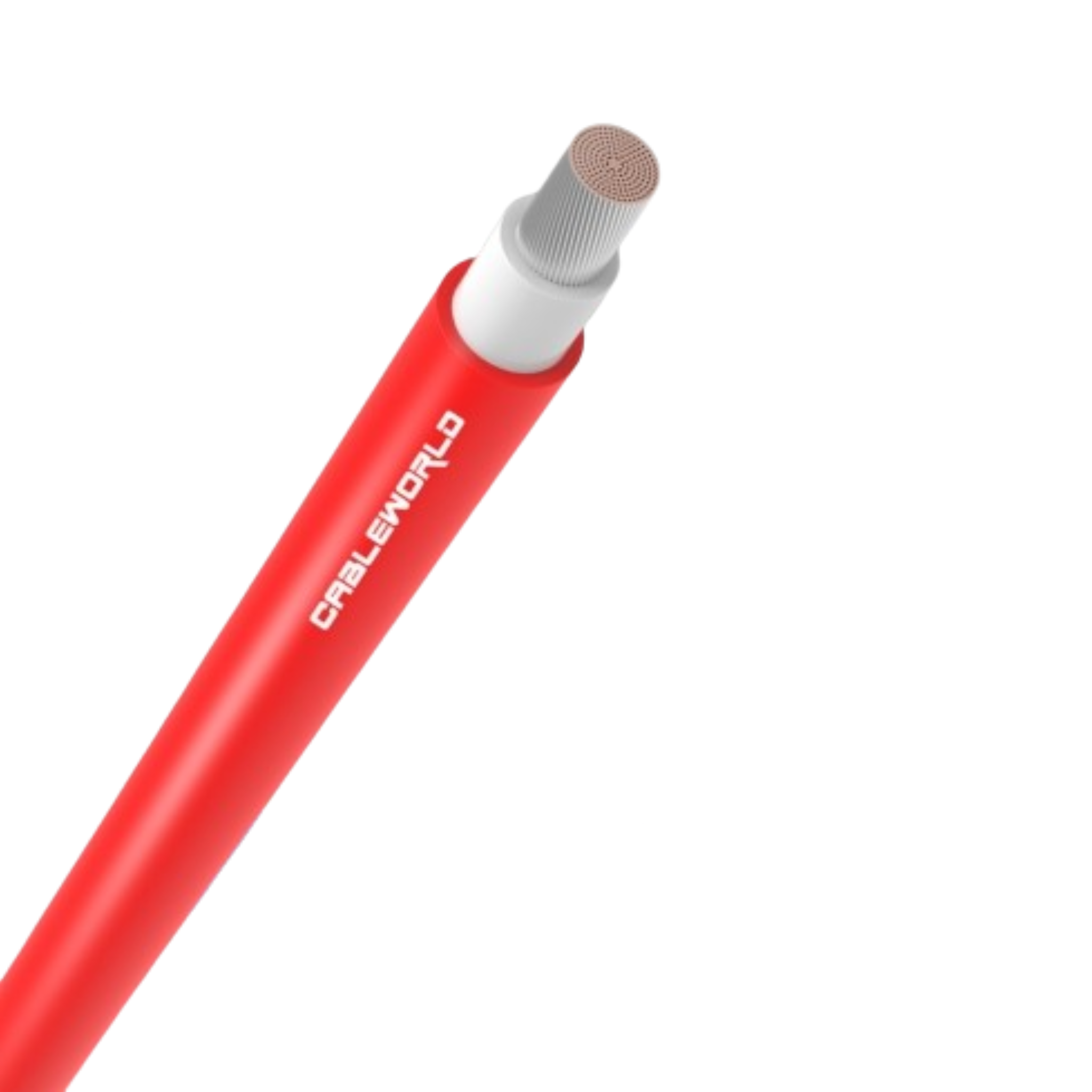 Cableworld 6mm2 single-core DC cable 2m - Red