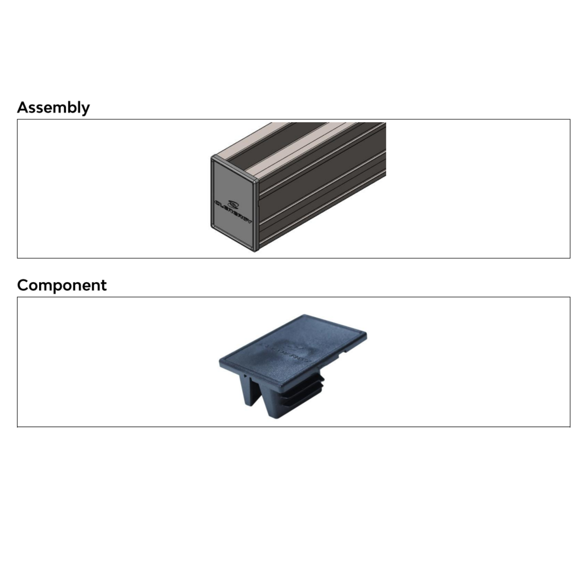 Clenergy Pro Rail Cap Black