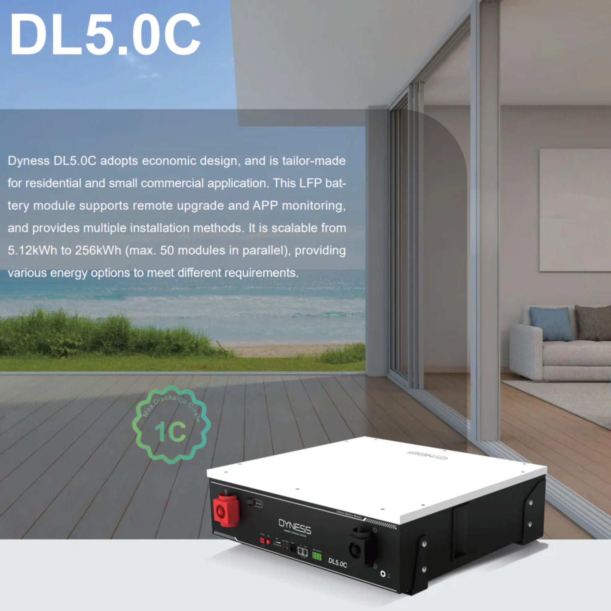 Dyness DL5.0C 5.12kWh LV LFP Battery