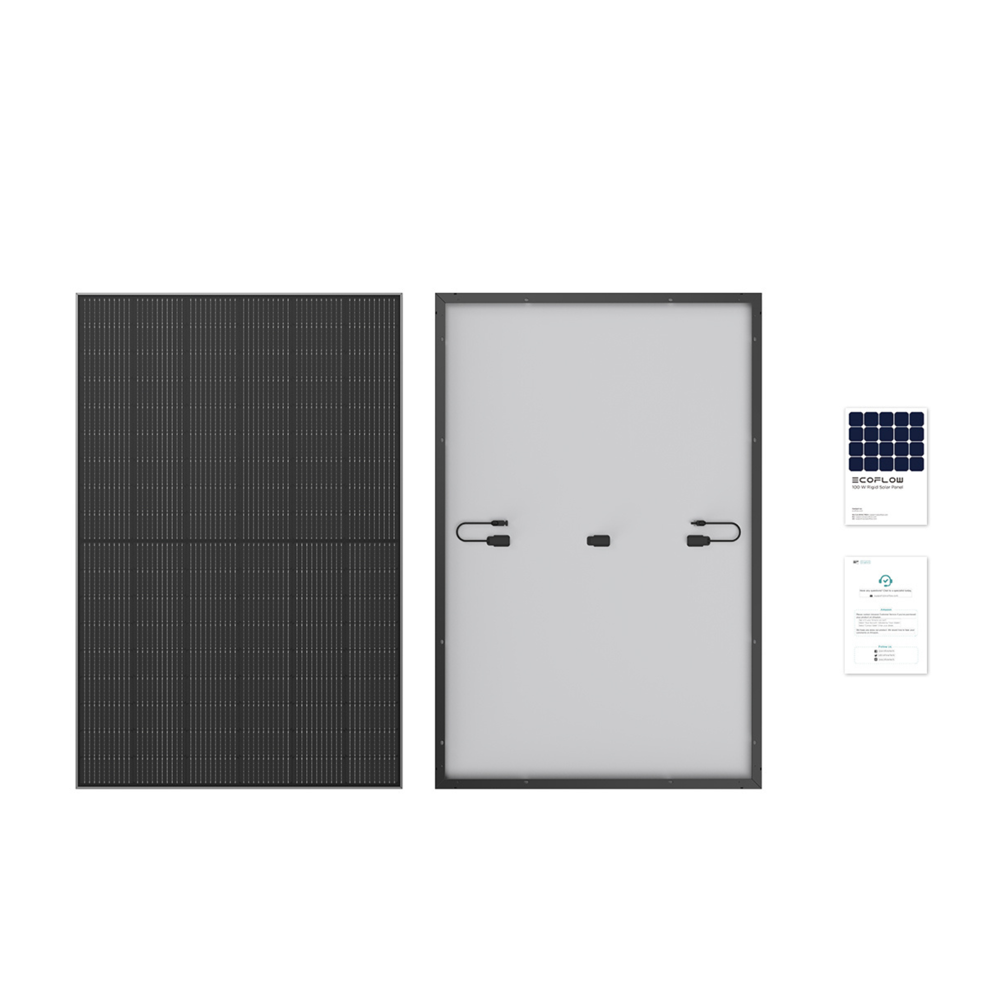 Ecoflow 400W Rigid Solar Panel All Black (2 pieces)