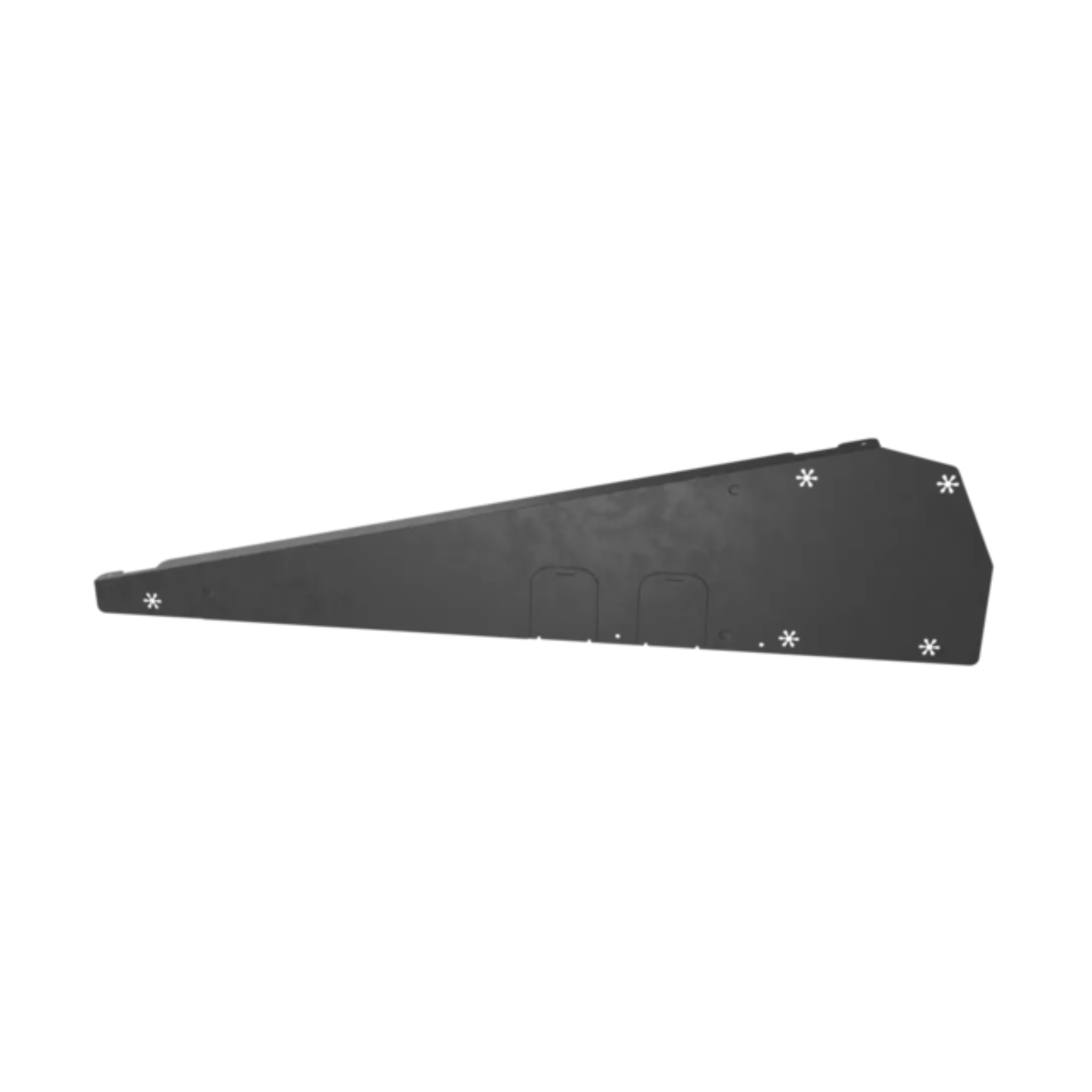 Esdec FlatFix Fusion Wind Deflector Right Black XL for Base Profile 1030mm-1077mm