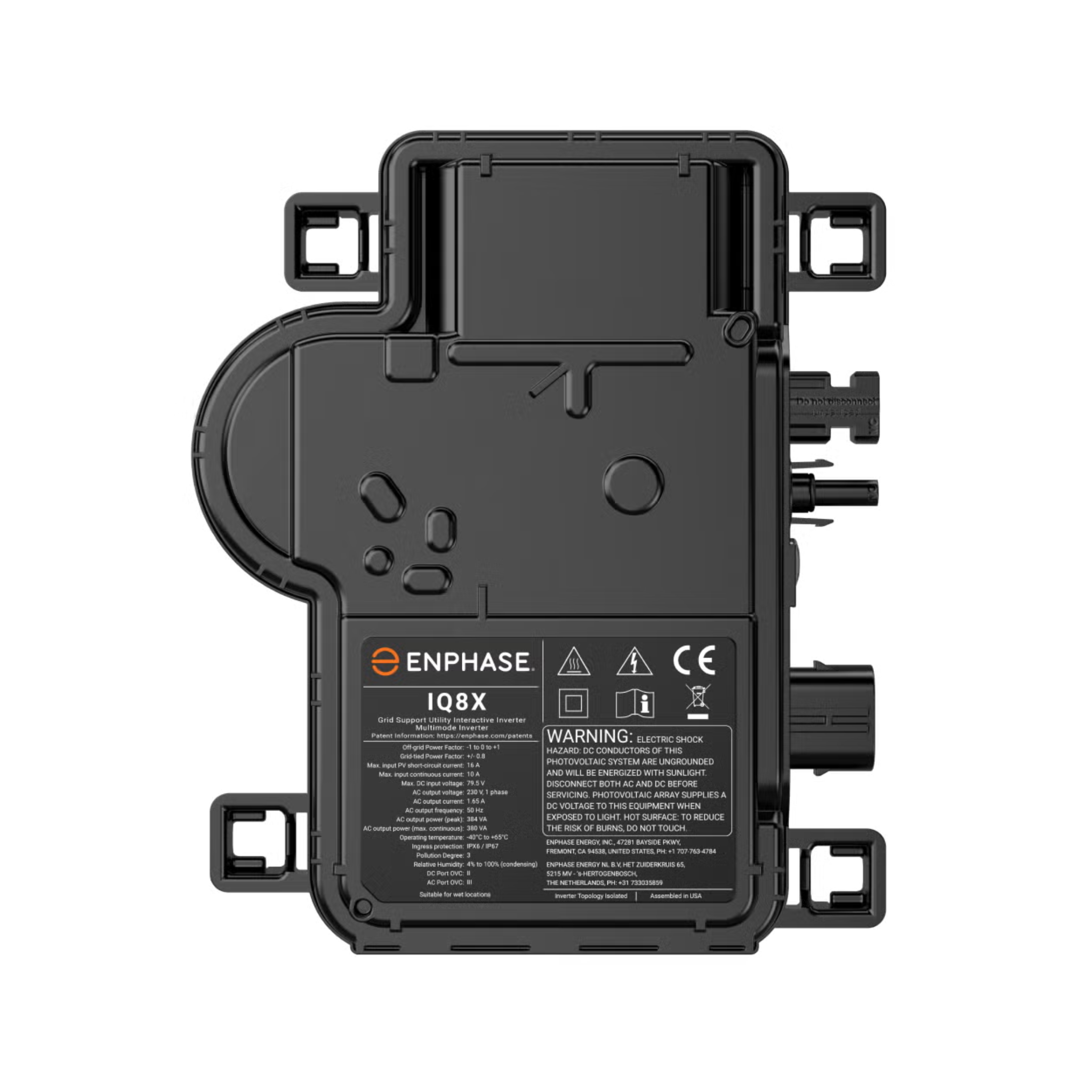 Enphase IQ8X 380W Single Phase Microinverter with Integrated MC4