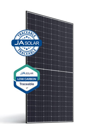 JA Solar 540W N-type TOPCon MBB Double Glass Bifacial 60 Cell Black Frame MC4 Solar Panel