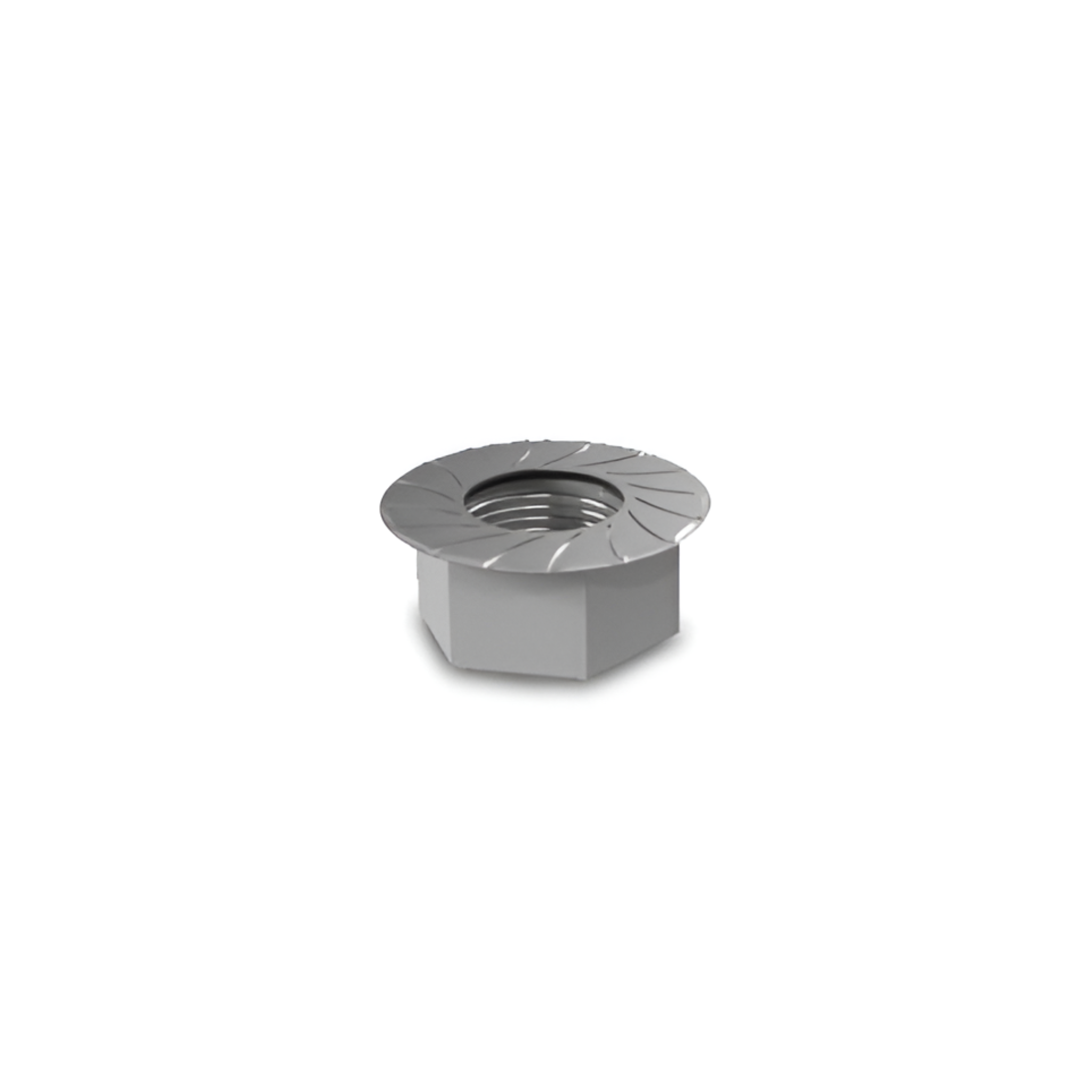 K2 Hexagon flange nut with serration M10