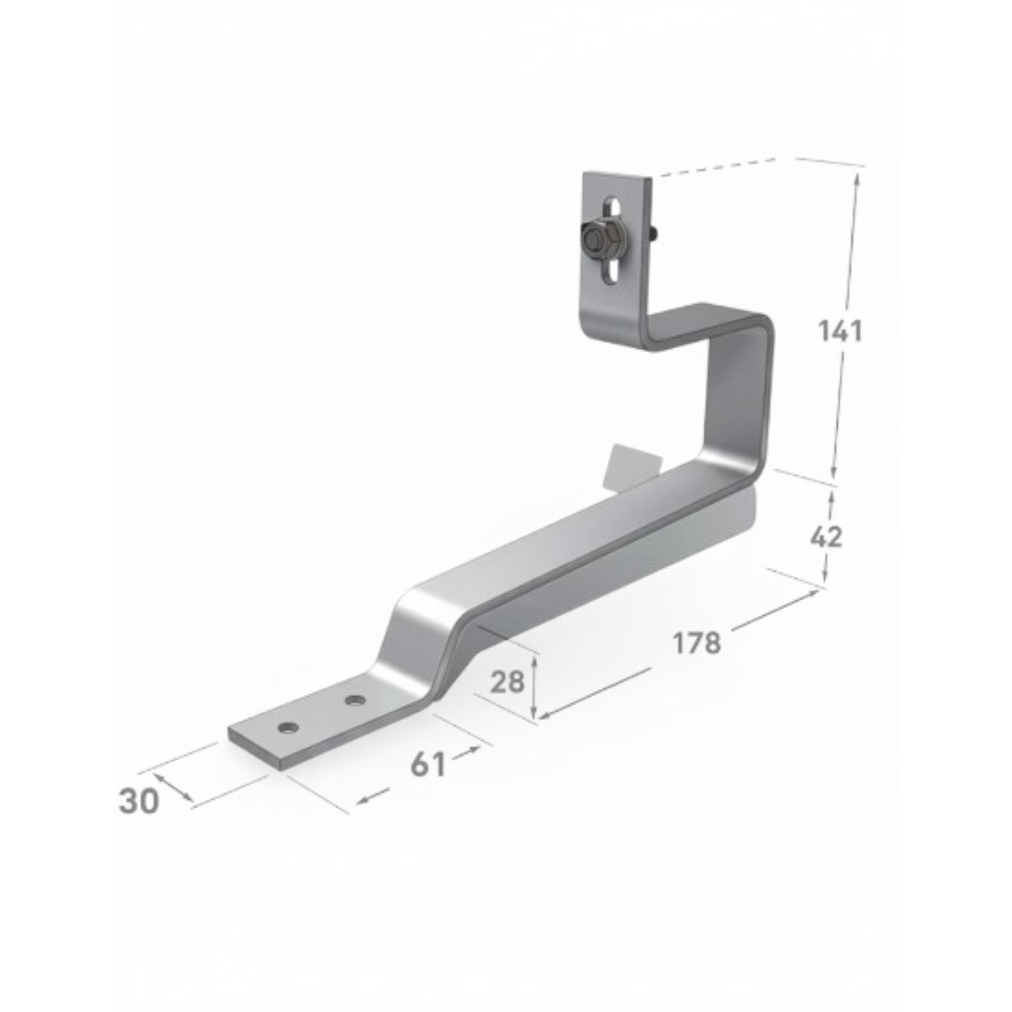Renusol VarioSole Stainless Steel Roof Hook for plain tiles No Wood Screws