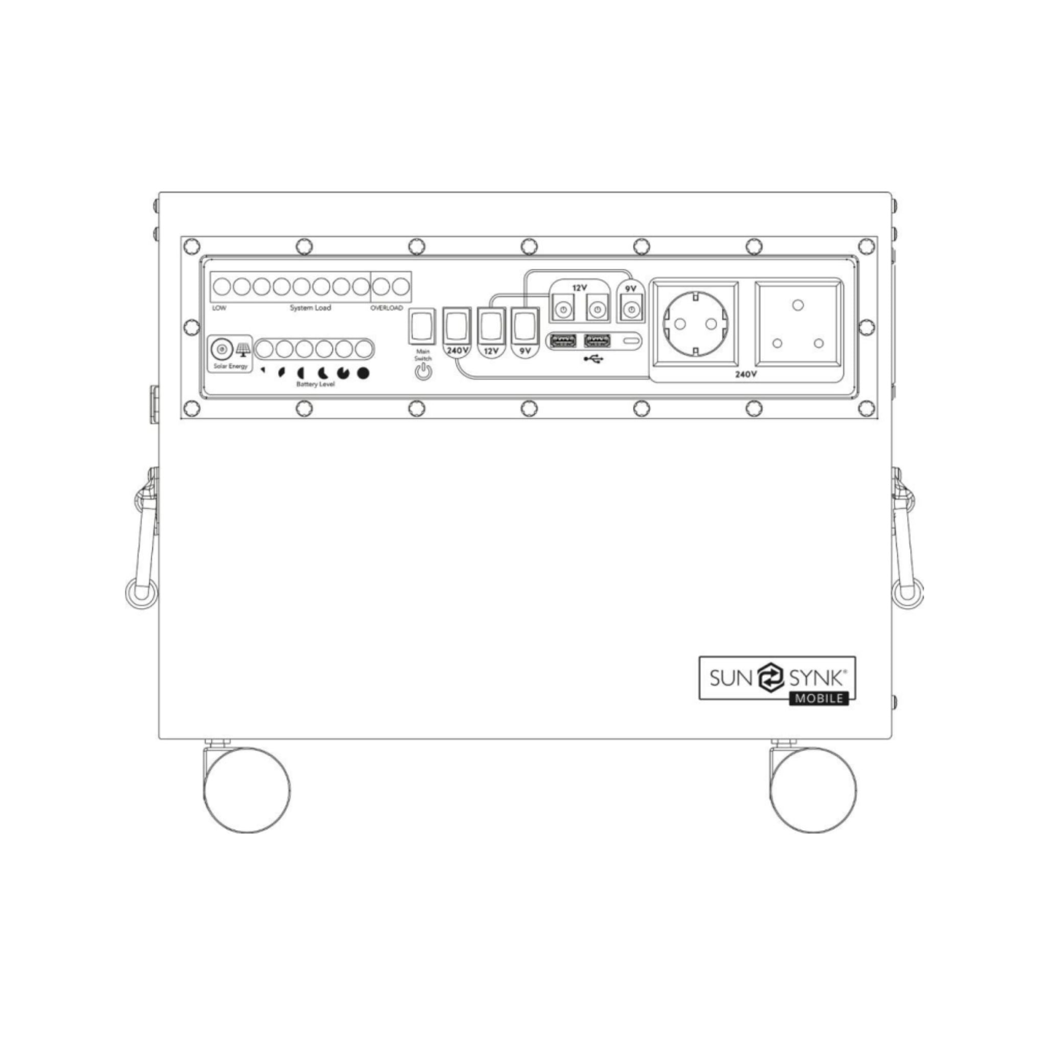 Sunsynk Contour 2000 GT – Mobile Portable Power Solution