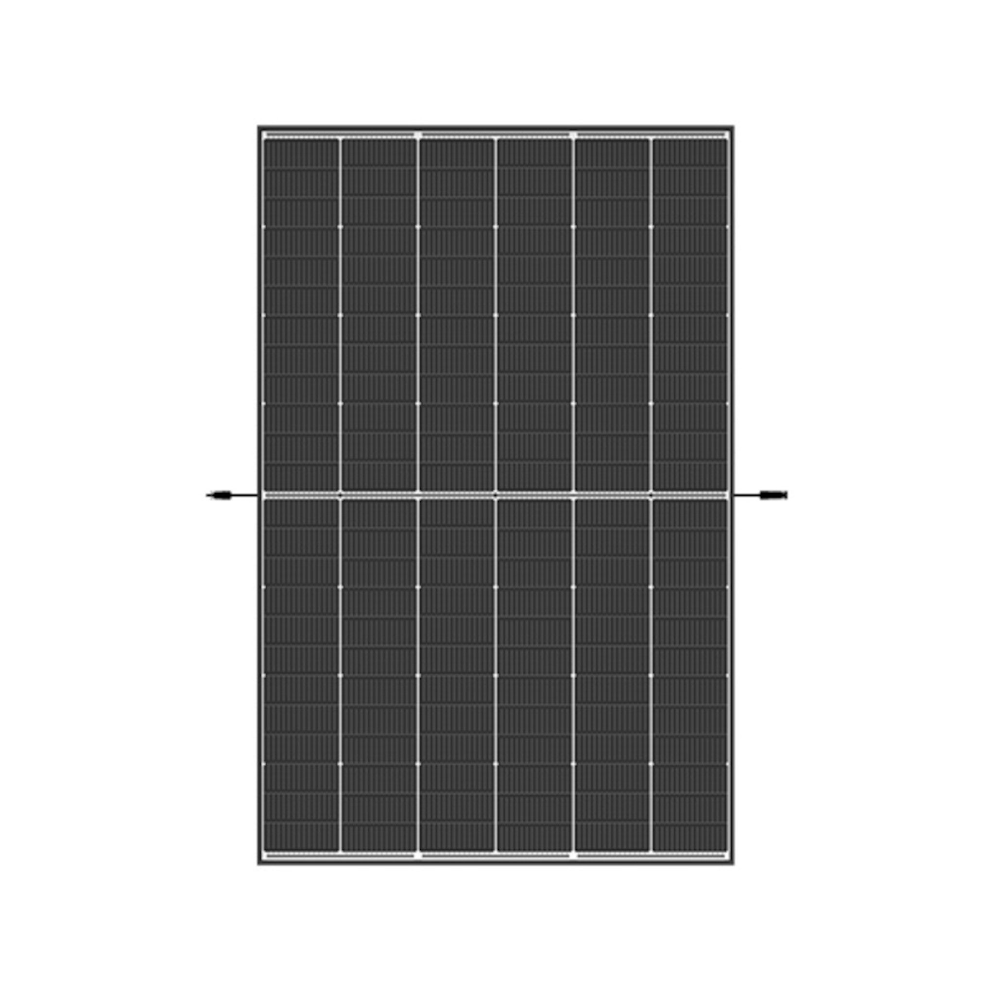 Trina 445W Vertex S+ Dual Glass Black Frame Transparent N-Type Mono Solar Panel