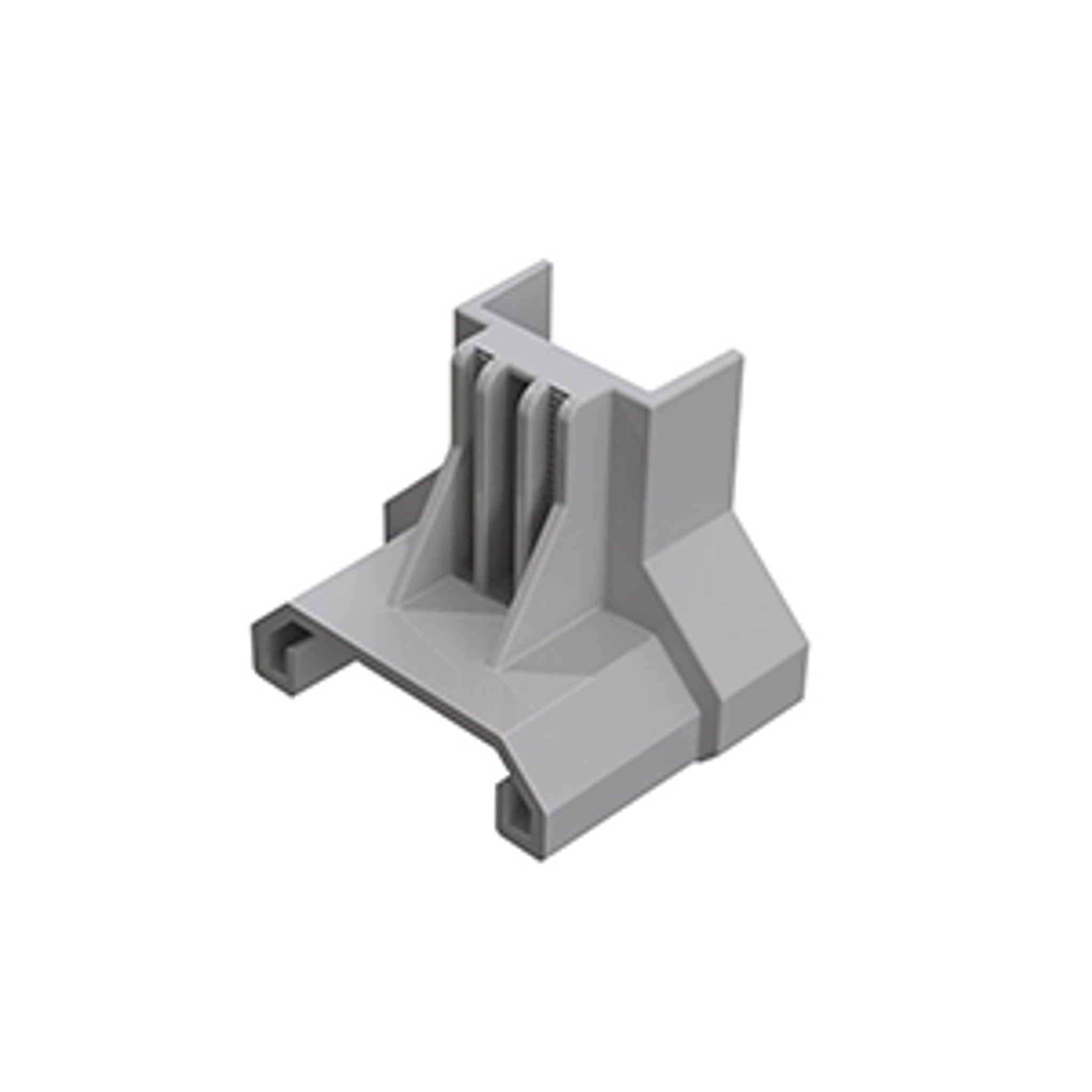 Esdec ClickFit EVO End Clamp Support Grey for Trapezoidal Metal Roofs